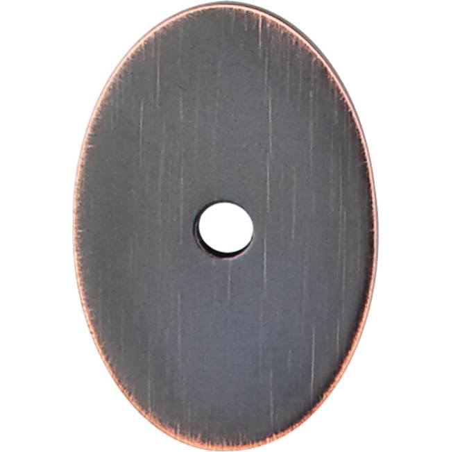 Top Knobs - Oval Backplate 1 1/2 Inch Tuscan Bronze - Tuscan Bronze