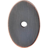 Top Knobs - Oval Backplate 1 1/2 Inch Tuscan Bronze - Tuscan Bronze