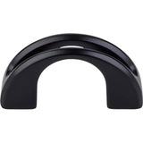 Top Knobs - Tango U Finger Pull 1 1/4 Inch (c-c) Flat Black - Flat Black