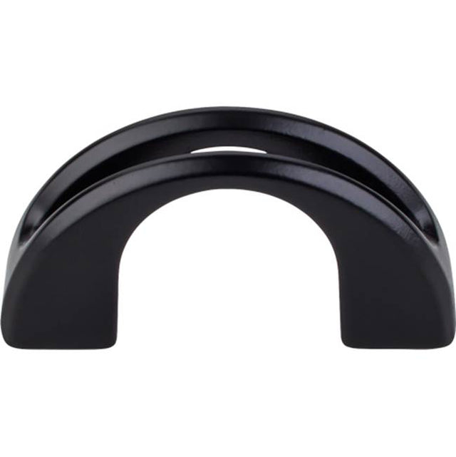 Top Knobs - Tango U Finger Pull 1 1/4 Inch (c-c) Flat Black - Flat Black