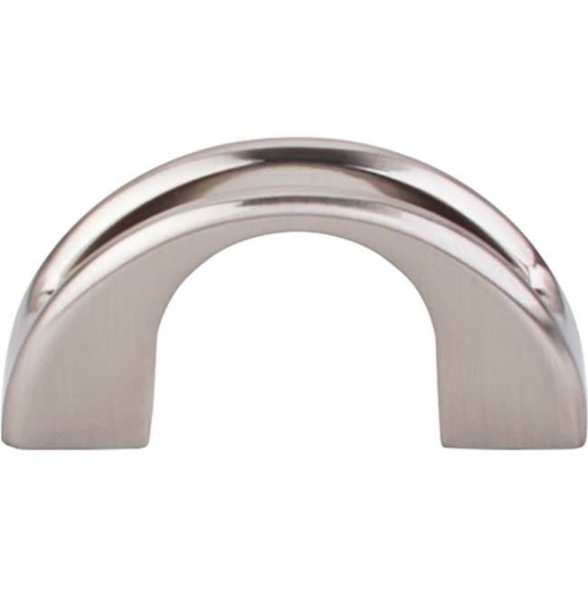 Top Knobs - Tango U Finger Pull 1 1/4 Inch (c-c) Brushed Satin Nickel - Brushed Satin Nickel