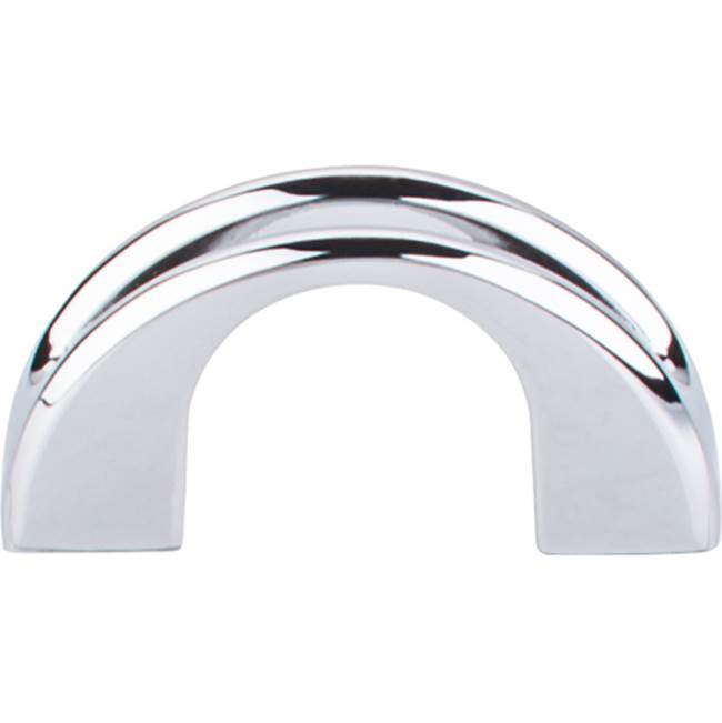 Top Knobs - Tango U Finger Pull 1 1/4 Inch (c-c) Polished Chrome - Polished Chrome