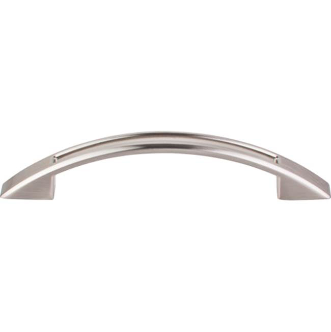 Top Knobs - Tango Cut Out Pull 3 3/4 Inch (c-c) Brushed Satin Nickel - Brushed Satin Nickel