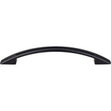 Top Knobs - Tango Cut Out Pull 5 1/16 Inch (c-c) Flat Black - Flat Black