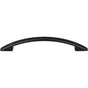 Top Knobs - Tango Cut Out Pull 5 1/16 Inch (c-c) Flat Black - Flat Black