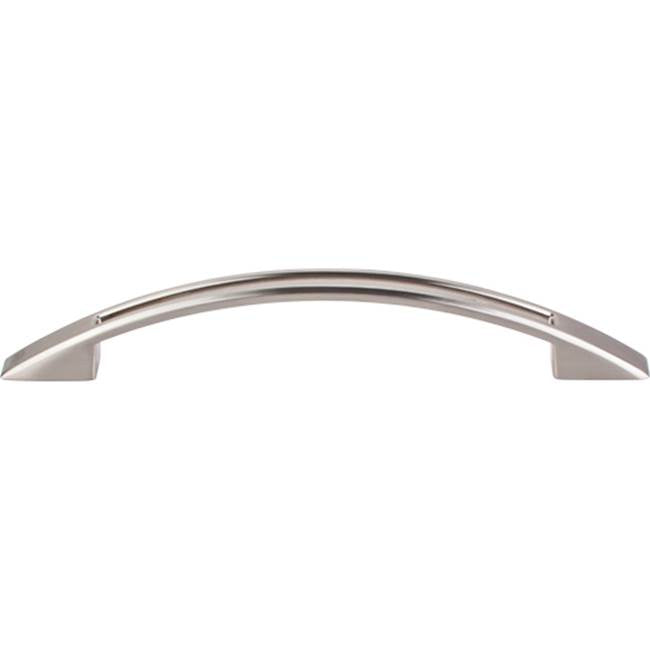 Top Knobs - Tango Cut Out Pull 5 1/16 Inch (c-c) Brushed Satin Nickel - Brushed Satin Nickel