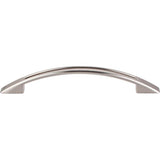 Top Knobs - Tango Cut Out Pull 5 1/16 Inch (c-c) Brushed Satin Nickel - Brushed Satin Nickel