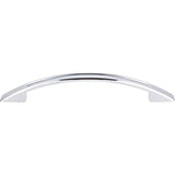 Top Knobs - Tango Cut Out Pull 5 1/16 Inch (c-c) Polished Chrome - Polished Chrome