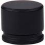 Top Knobs - Oval Knob 1 3/8 Inch Flat Black - Flat Black