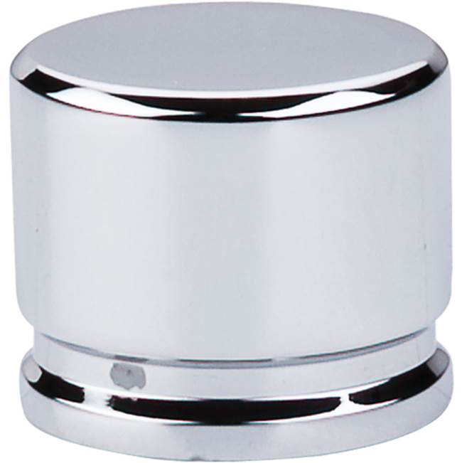 Top Knobs - Oval Knob 1 3/8 Inch Polished Chrome - Polished Chrome
