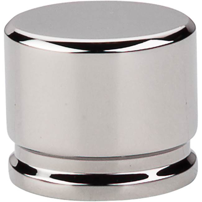 Top Knobs - Oval Knob 1 3/8 Inch Polished Nickel - Polished Nickel