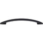 Top Knobs - Tango Cut Out Pull 6 5/16 Inch (c-c) Flat Black - Flat Black