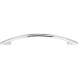 Top Knobs - Tango Cut Out Pull 6 5/16 Inch (c-c) Polished Chrome - Polished Chrome