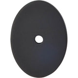 Top Knobs - Oval Backplate 1 3/4 Inch Flat Black - Flat Black