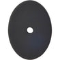 Top Knobs - Oval Backplate 1 3/4 Inch Flat Black - Flat Black