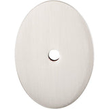 Top Knobs - Oval Backplate 1 3/4 Inch Brushed Satin Nickel - Brushed Satin Nickel