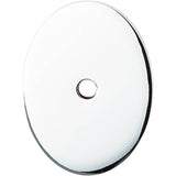 Top Knobs - Oval Backplate 1 3/4 Inch Polished Chrome - Polished Chrome