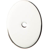 Top Knobs - Oval Backplate 1 3/4 Inch Polished Nickel - Polished Nickel