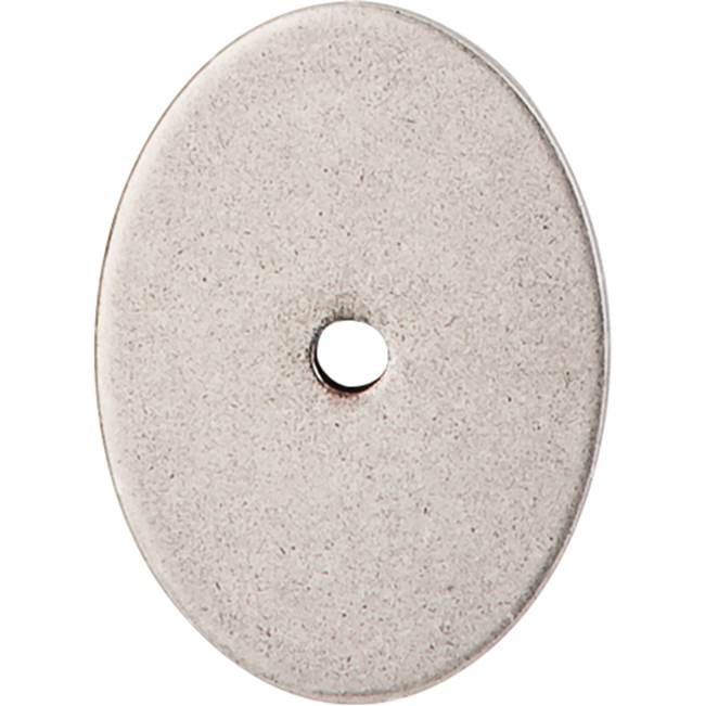 Top Knobs - Oval Backplate 1 3/4 Inch Pewter Antique - Pewter Antique