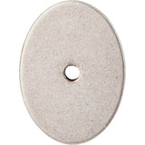 Top Knobs - Oval Backplate 1 3/4 Inch Pewter Antique - Pewter Antique