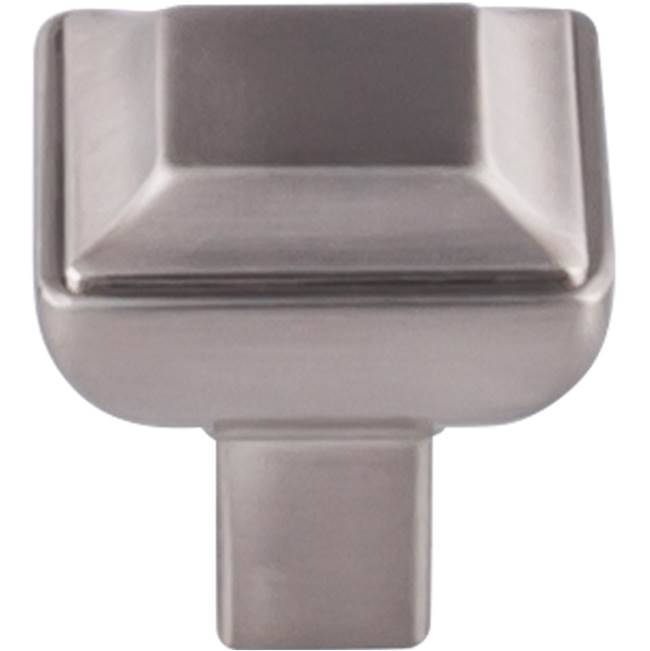 Top Knobs - Podium Knob 1 1/8 Inch Brushed Satin Nickel - Brushed Satin Nickel
