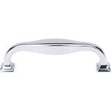 Top Knobs - Contour Pull 3 3/4 Inch (c-c) Polished Chrome - Polished Chrome