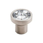 Top Knobs - Wentworth Crystal Knob 13/16 Inch Brushed Satin Nickel Base - Brushed Satin Nickel