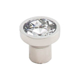 Top Knobs - Wentworth Crystal Knob 13/16 Inch Polished Nickel Base - Polished Nickel