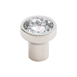 Top Knobs - Wentworth Crystal Knob 1 1/8 Inch Polished Nickel Base - Polished Nickel