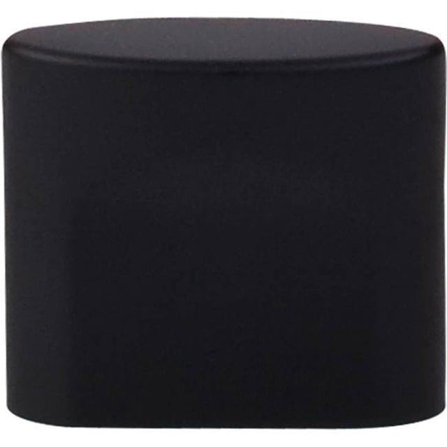 Top Knobs - Oval Slot Knob 3/4 Inch (c-c) Flat Black - Flat Black