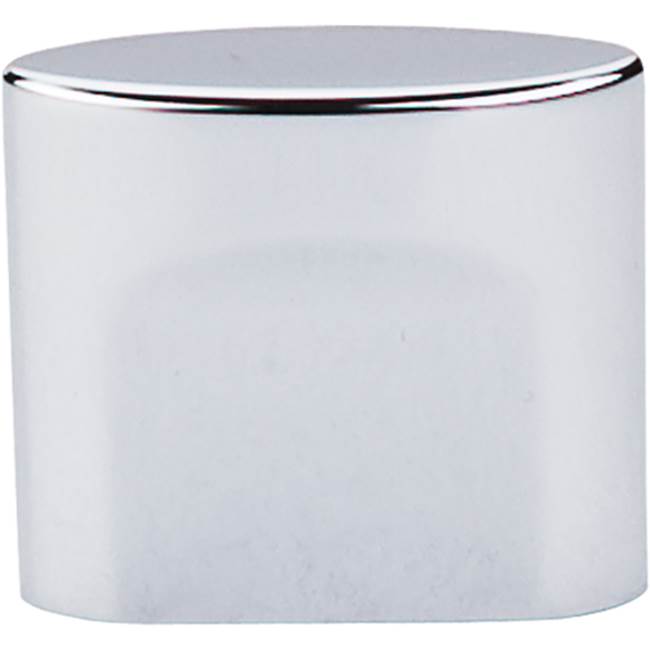 Top Knobs - Oval Slot Knob 3/4 Inch (c-c) Polished Chrome - Polished Chrome