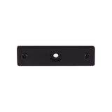 Top Knobs - Channing Backplate 3 Inch Flat Black - Flat Black