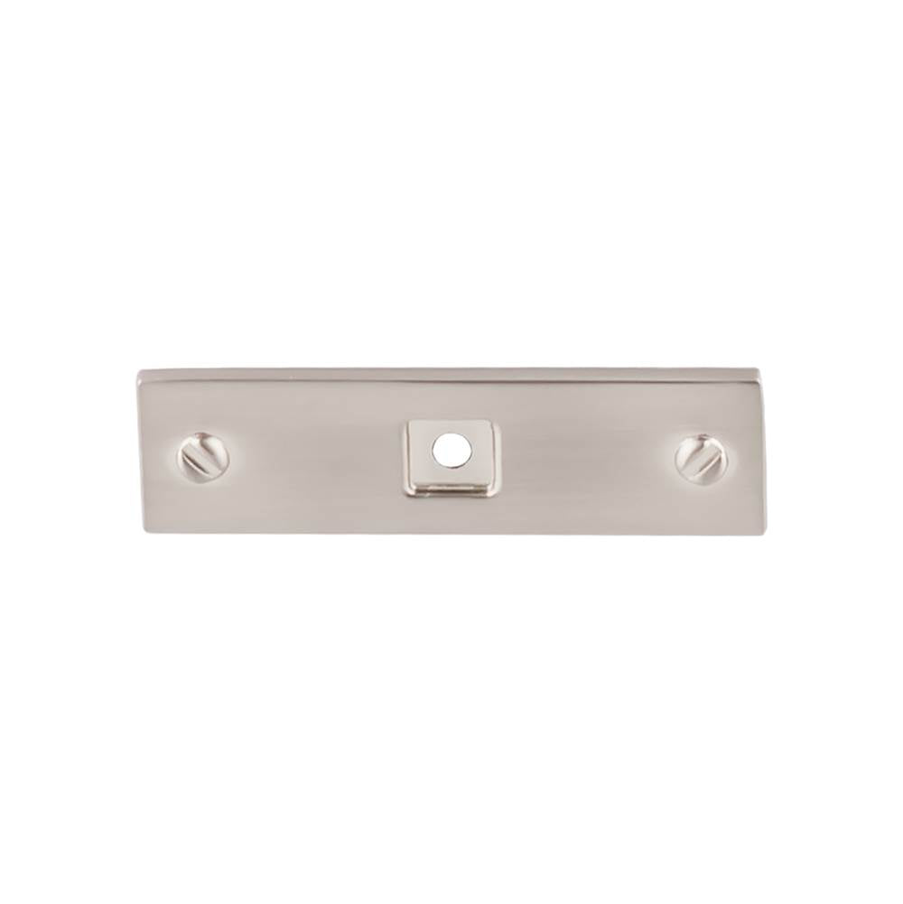 Top Knobs - Channing Backplate 3 Inch Brushed Satin Nickel - Brushed Satin Nickel