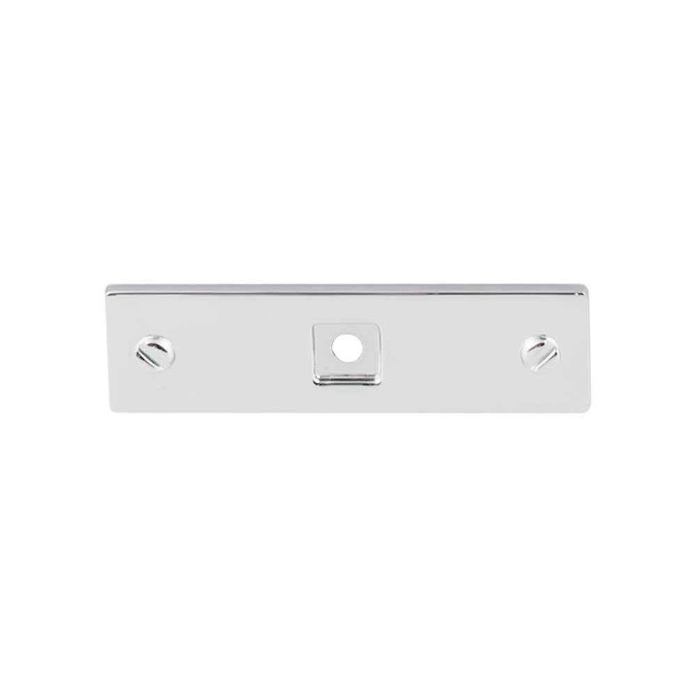 Top Knobs - Channing Backplate 3 Inch Polished Chrome - Polished Chrome