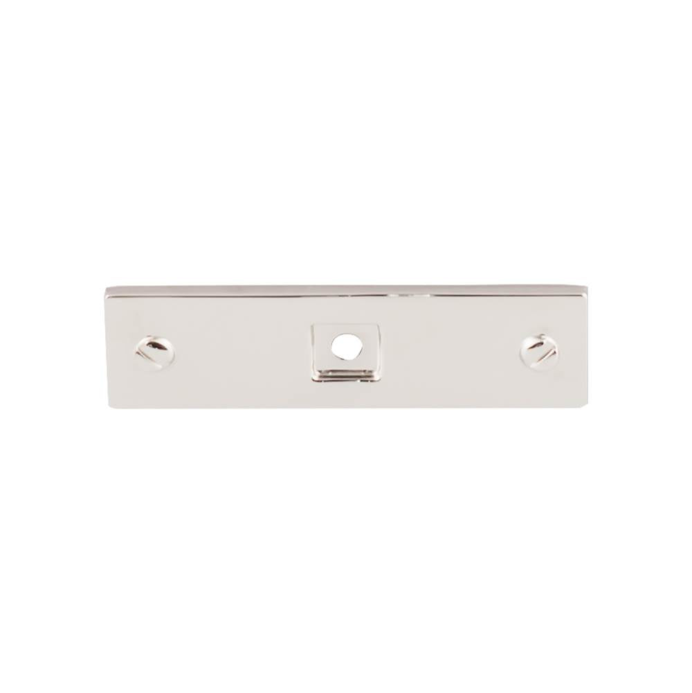 Top Knobs - Channing Backplate 3 Inch Polished Nickel - Polished Nickel