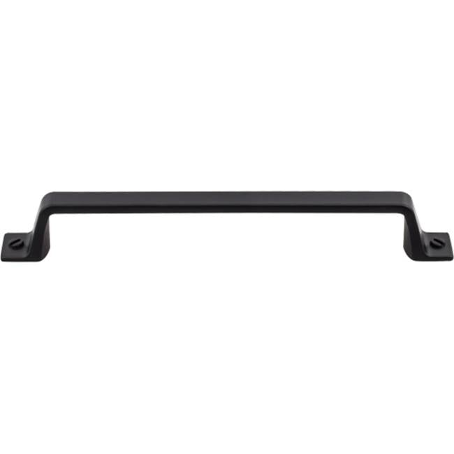 Top Knobs - Channing Pull 6 5/16 Inch (c-c) Flat Black - Flat Black
