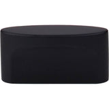 Top Knobs - Oval Slot Knob 1 1/2 Inch (c-c) Flat Black - Flat Black
