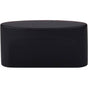 Top Knobs - Oval Slot Knob 1 1/2 Inch (c-c) Flat Black - Flat Black