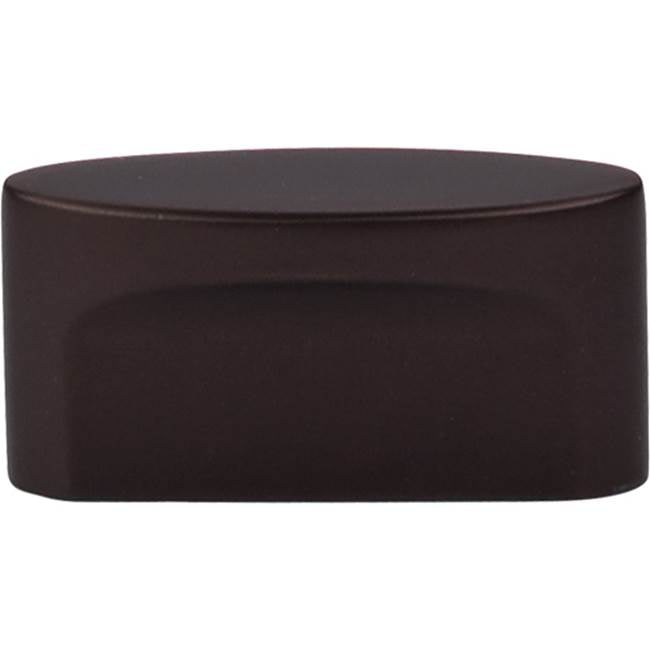 Top Knobs - Oval Slot Knob 1 1/2 Inch (c-c) Oil Rubbed Bronze - Oil Rubbed Bronze