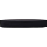 Top Knobs - Oval Long Slot Pull 5 Inch (c-c) Flat Black - Flat Black
