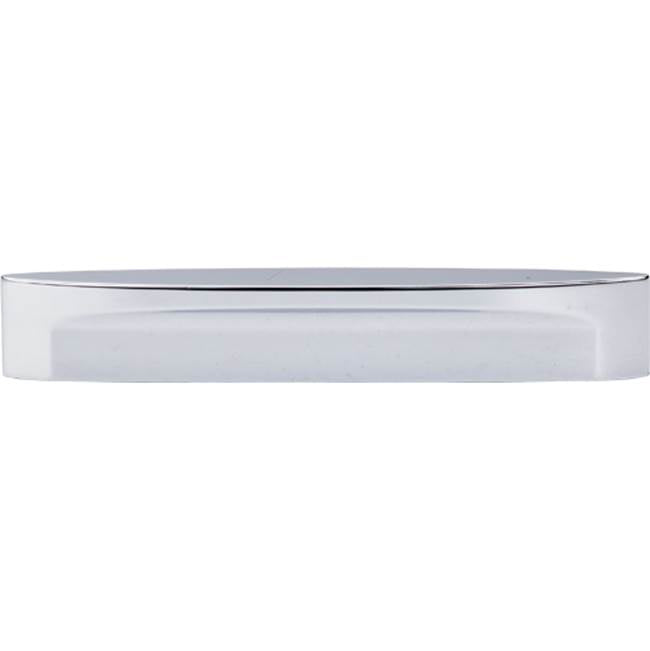 Top Knobs - Oval Long Slot Pull 5 Inch (c-c) Polished Chrome - Polished Chrome
