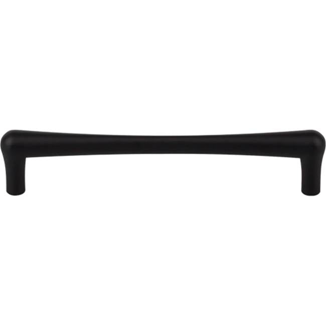Top Knobs - Brookline Pull 6 5/16 Inch (c-c) Flat Black - Flat Black