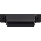 Top Knobs - Channing Cup Pull 2 3/4 Inch (c-c) Flat Black - Flat Black