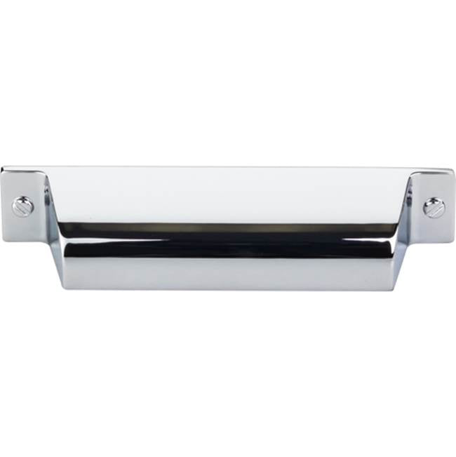 Top Knobs - Channing Cup Pull 3 3/4 Inch (c-c) Polished Chrome - Polished Chrome