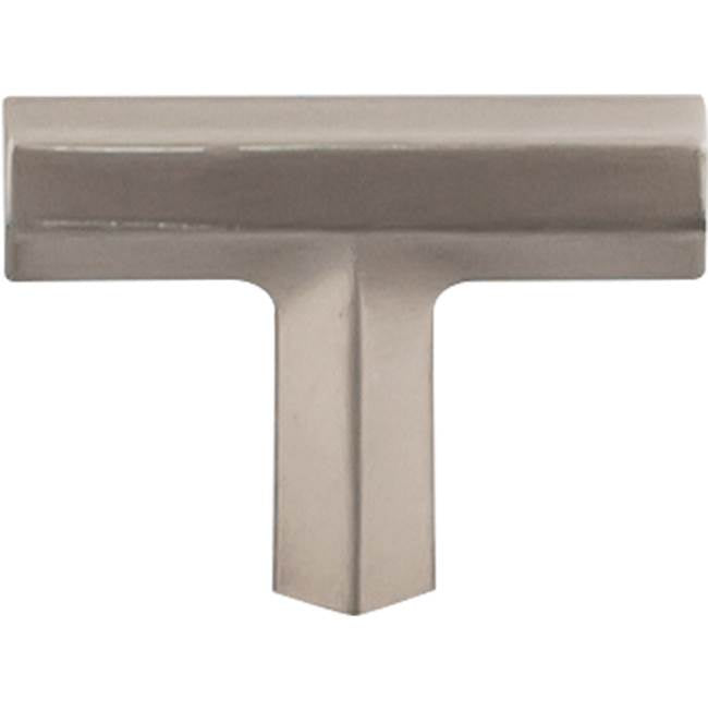 Top Knobs - Lydia T Shape Knob 1 3/4 Inch Brushed Satin Nickel - Brushed Satin Nickel