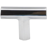 Top Knobs - Lydia T Shape Knob 1 3/4 Inch Polished Chrome - Polished Chrome