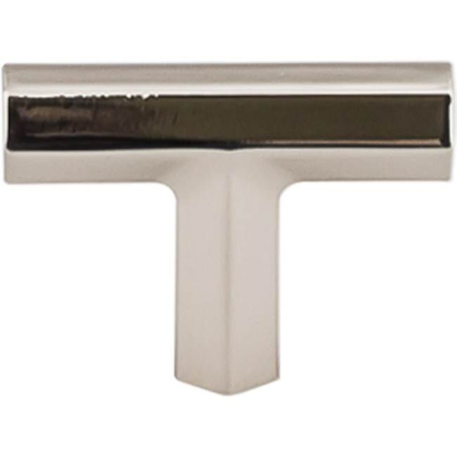 Top Knobs - Lydia T Shape Knob 1 3/4 Inch Polished Nickel - Polished Nickel