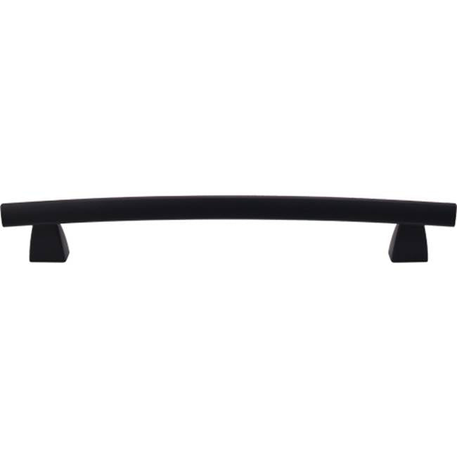 Top Knobs - Arched Appliance Pull 12 Inch (c-c) Flat Black - Flat Black