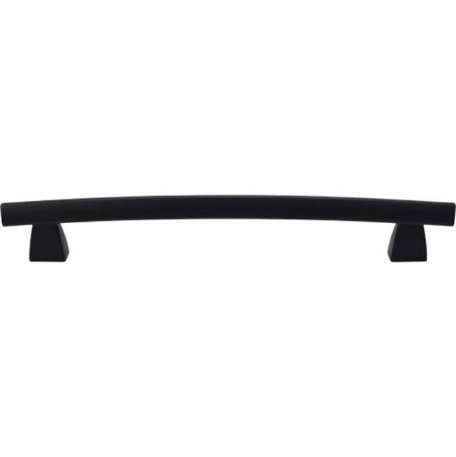 Top Knobs - Arched Appliance Pull 12 Inch (c-c) Flat Black - Flat Black