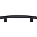 Top Knobs - Inset Rail Pull 5 Inch (c-c) Flat Black - Flat Black